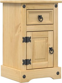 vidaXL Noptieră "Corona", 35x32,5x58 cm, lemn masiv de pin