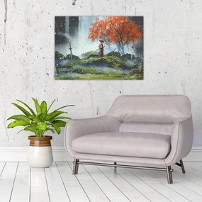 Tablou - Ilustrație a Grădinii de săbii (70x50 cm)