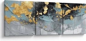 Tablou - Abstracție (cu ceas) (90x30 cm)