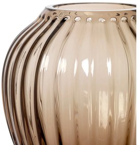 Vază din sticlă Kähler Design Hammershøi, înălțime 14 cm, maro