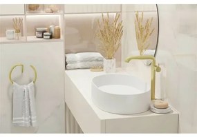Lavoar pe blat alb Deante Silia 55 cm