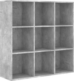 vidaXL Bibliotecă, gri beton, 98x29x97,5 cm, lemn prelucrat