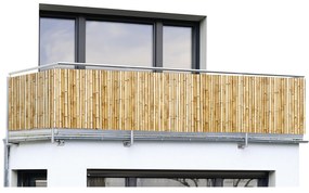 Husa de balcon cu model de bambus, 5 m x 85 cm