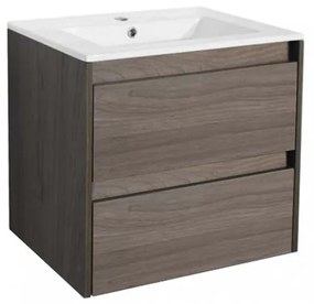 Mobilier de baie inferior Porto 60 cu lavoar în culoarea ulmului Rauna
