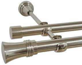 Galerie dubla fara inele capri 19 mm inox (Alege marime: 200 cm)