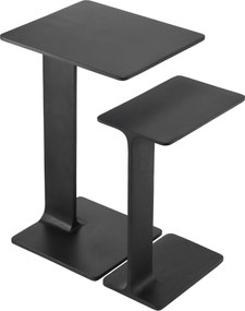 Set de 2 masute laterale design modern Smart, negru 114235 HZ