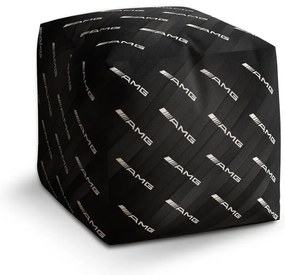 Taburet Cube AMG model, negru