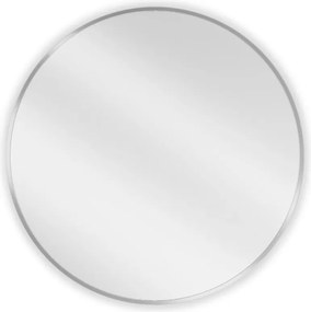 Mexen Loft oglindă de baie rotundă 70 cm, ramă inox - 9850-070-070-000-10