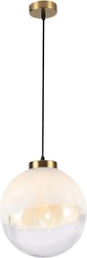 Lustră pe cablu VANA 1xE27/40W/230V crem/auriu
