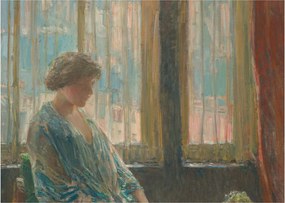Tablou pe sticlă - Childe Hassam, The New York Window, reproducere (70x50 cm)