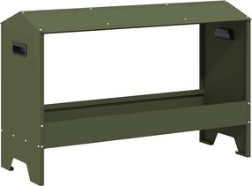 vidaXL JGHEAB pentru hrănit pui Verde măsliniu 81 x 32 x 53,5 cm