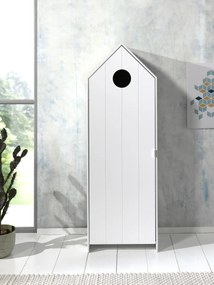 Dulap pentru Copii Căsuță, Alb, (MDF) – CASAMI – Vipack