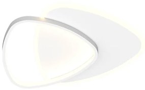 Plafoniera LED dimabila design slim Alysia alba