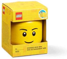 Cutie de depozitare în formă de figurină LEGO® Boy, 10,5 x 10,6 x 12 cm