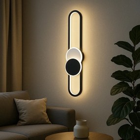 Aplica LED Alb–Negru L77139/800WH+BK, 90W, 3000–6500K