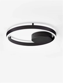Lustra LED aplicata design modern minimalist HEDRA D-40cm negru