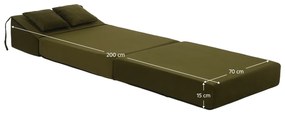 Scaun pliant/saltea PELOS, verde