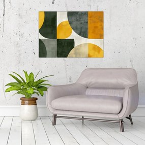 Tablou - Abstracție în culoare de măslin (70x50 cm)