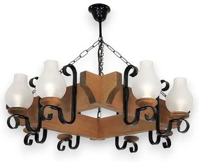 Lustră pe lanț Brilagi QUEEN 8xE14/40W/230V fag