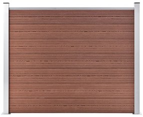 vidaXL Panou de gard, maro, 180 x 146 cm, WPC