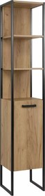 Dulap coloana pe pardoseala 35 cm cu 1 usa Comad Brooklin stejar auriu stejar Craft