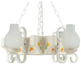 Brilagi - Candelabru cu lanț QUEEN 4xE14/40W/230V fag/crem