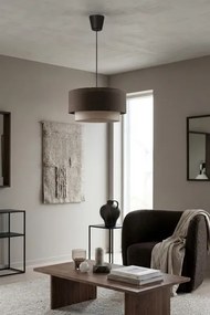 Brilagi - Lustra LED suspendată pe cablu BOHO ECO, 1xE27/10W/230V, Ø 40 cm, maro/crem