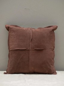 Perna decorativa, din piele naturala, Her 45x45cm