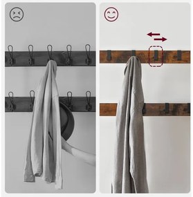 Cuier de podea NAVOR maro/negru