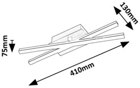 Rabalux 71396 - Plafonieră DEMIR LED/16W/230V 4000K