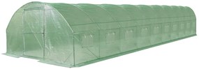 Tunel folie 4x12m Garden Point verde cu ușă