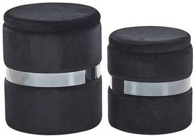 Set 2 buc. taburete DORRA (negru). 1023136
