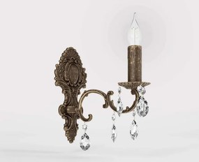 Aplica de perete din alama si cristal Venezia