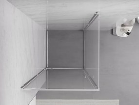 Mexen Exo cabina de duș cu ușă batantă 90 x 90 cm, transparent, crom - 8181-090-090-01-00