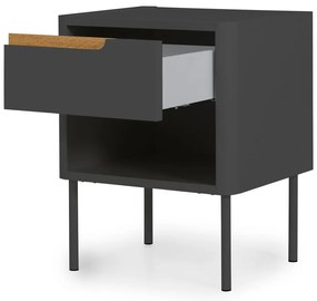 Noptieră Tenzo Switch, gri antracit