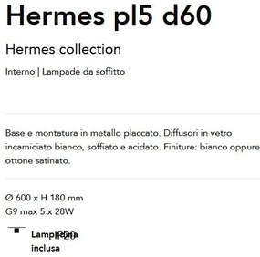 Lustra aplicata stil minimalist Hermes pl5 d60 alama