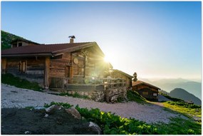 Tablou - Dimineața în Alpi Tirol (90x60 cm)