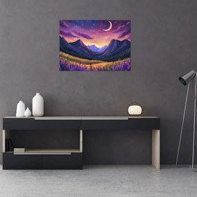 Tablou - Peisaj violet (70x50 cm)