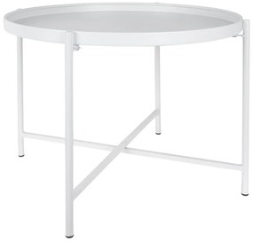 Măsuță de cafea albă rotundă din metal ø 50 cm Meseta – Leitmotiv