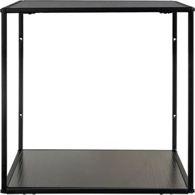 Raft de perete Vita, negru, cadru negru 36x36x36 cm