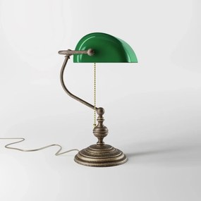 Lampa de birou din alama design clasic Banker