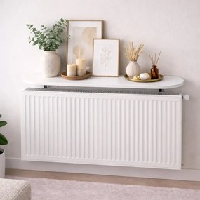 Raft perete, suport calorifer, alb Homs, 120 x 18  cm, L009