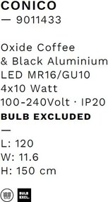 Lustra suspendata moderna CONICO Coffee