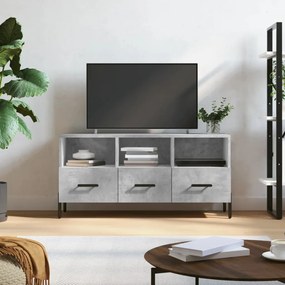 vidaXL Dulap TV, gri beton, 102x36x50 cm, lemn prelucrat