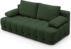 Canapea extensibilă cu ladă Tuko - stofă hidrofobă verde închis Murano 842