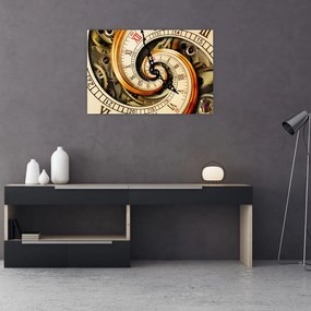 Tablou cu ceas (90x60 cm)