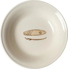 Farfurie adanca, vintage, din ceramica, D20.5cm, Surf