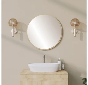 Oglindă decorativă Moluvu 1 (bej) . 1093646