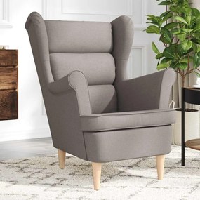 vidaXL Fotoliu, gri taupe, 74x84x100 cm, textil