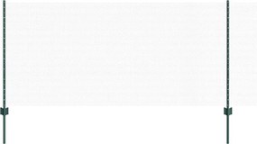 vidaXL Gard cu Stâlp Verde 1 x 50 m Oțel și PVC